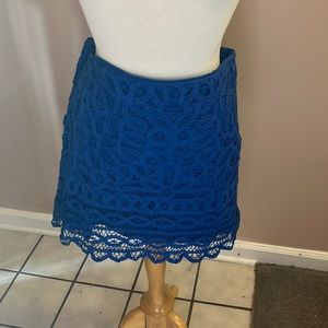 Blue lace Lilly Pulitzer skirt